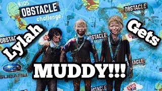 when she's at The Kids Obstacle Challenge and Gets SUPER MUDDY!!!!!