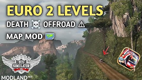 EURO 2 LEAVES Map Mod For Bus Simulator INDONESIA #bussidmapmod #offroadmapmod