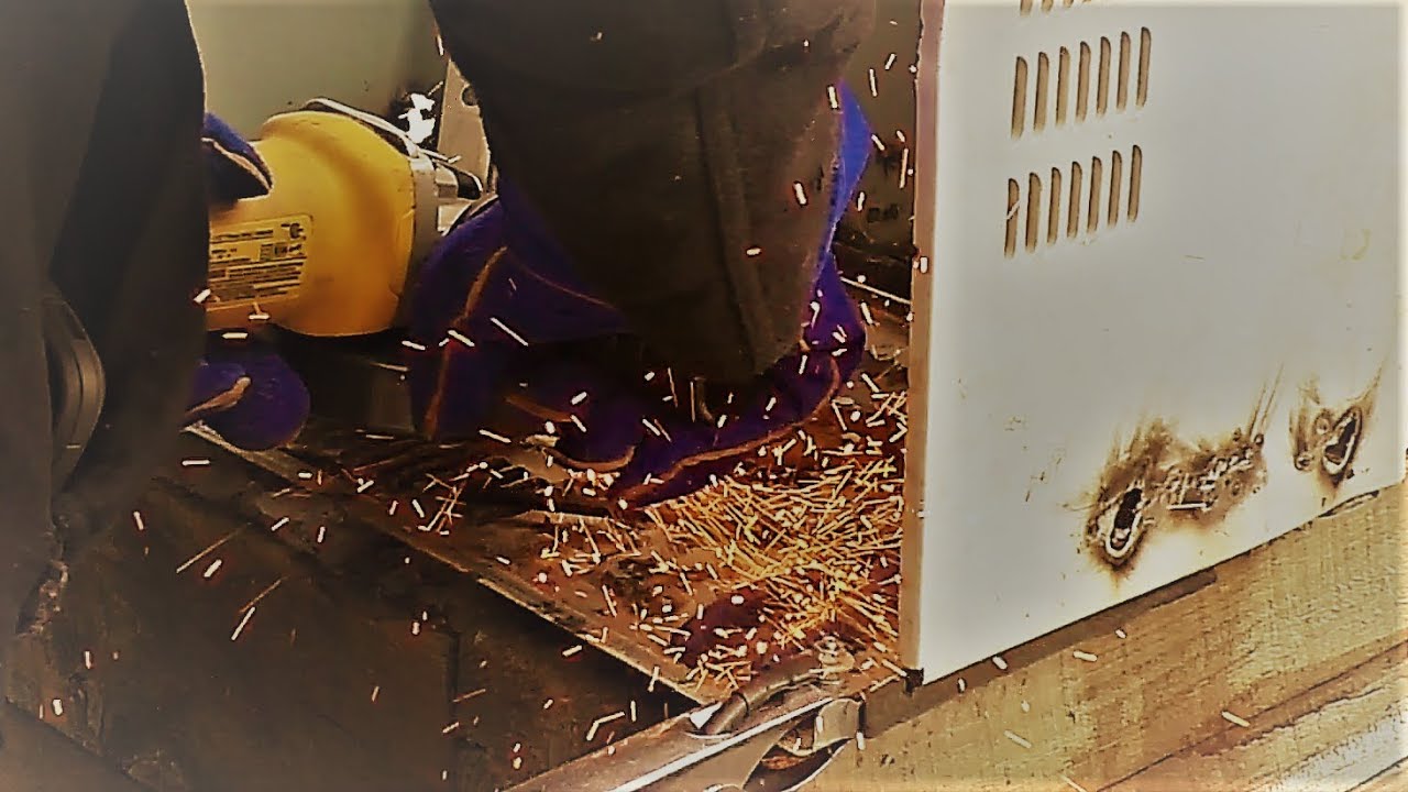 Grinding Metal Smooth, After Welding it. DYI YouTube