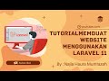 Tutorial Membuat Website Menggunakan Laravel 11 | PART - 9 | Add Data Tugas