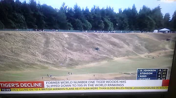 Tiger Woods club goes AWOL!!! Bad shot. US Open. 18/6/15