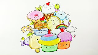 Cute Kawaii Mini Doodle : SWEETS SQUAD