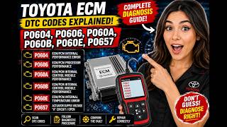 #Toyota #ECM #P0604 #P0606 #P060A #P060B #P060E #P0657 #ToyotaDTC #CarDiagnostics