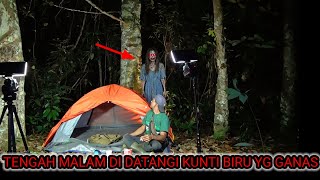 CEMPING HOROR!!! DI HUTAN ANGKER DI DATANGI HANTU WANITA BIRU TENGAH MALAM 
