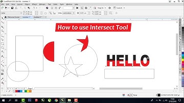 How to use Intersect Tool in CorelDraw