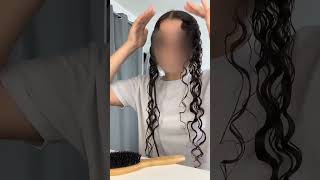 Tuto coiffure cheveux bouclés sans gel  #coiffure #repost #cheveuxboucles