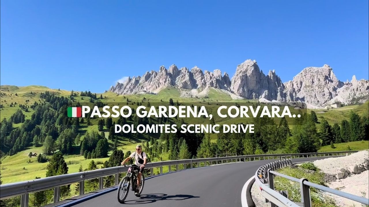 🇮🇹Passo Gardena → Corvara → Longega, Dolomites | Scenic Alpine Drive | August 8th | Südtirol, Italy