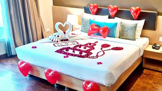 Romantic birthday room decoration for husband | How to decorate room for girlfriend birthday