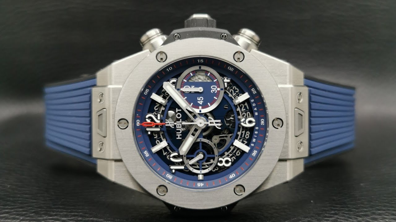 Hublot Big Bang Unico Chronograph Titanium Blue Ref 411.NX.5179.RX 45 ...