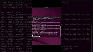 How to Update Ubuntu using the terminal  #linuxcommandline  #tech #linux #ubuntu #server #terminal