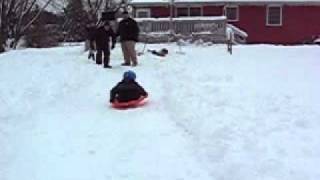 Saucer Sledding video 1.avi