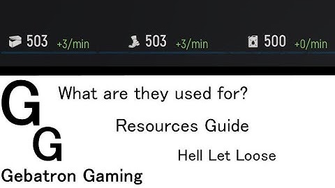 [Outdated] Hell Let Loose - Resources Guide (pre-update 10)
