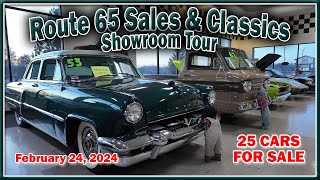 CLASSIC CARS FOR SALE  LOT WALK - Route 65 Sales & Classics Ham Lake Minnesota February 23, 2024