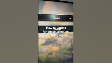 How to update text language selection wuthering waves