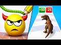 Draw To Smash &amp; Dino Runner Evolution / All Level Gameplay: Android,iOS