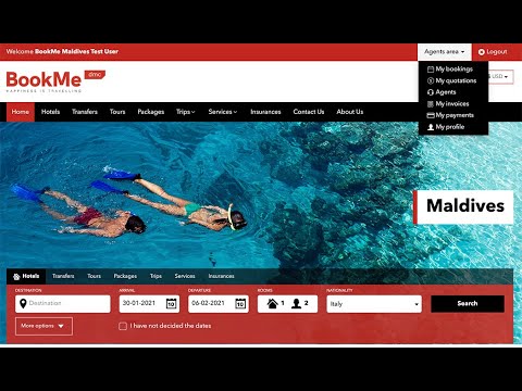 BookMe Maldives Web Online Booking Tutorial