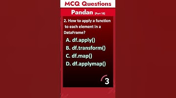 Part 15 - Pandas MCQ Questions | Data Science MCQ Questions