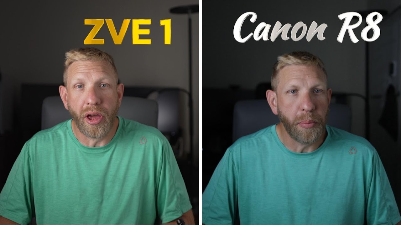 ZV-E1 vs Canon R8 4k, 1080,  High Iso Test