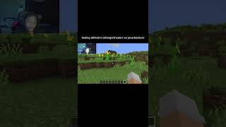 Testing diff graphics settings in minecraft! #shorts #minecraft #viral