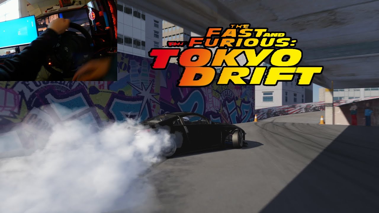 Drifting In Parking Lot TOKYO DRIFT Nissan 350Z ASSETTO CORSA 