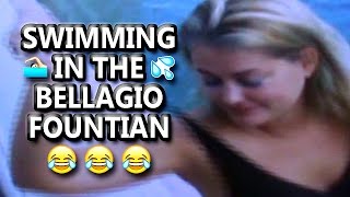 Michelle Swimming In The Bellagio Fountian 💦😂