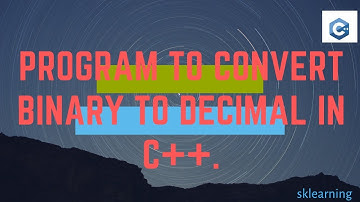 Program to convert binary to decimal in C++