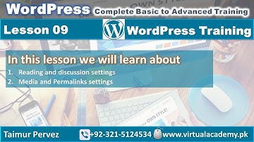WordPress basic to advance training 2016 | Reading and Discussion setting | Permalinks | Lesson 09