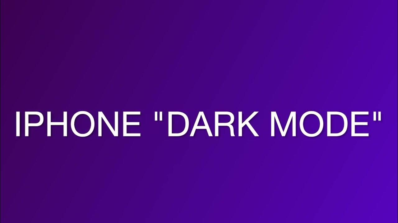 ios-simulator-change-iphone-to-dark-mode-youtube