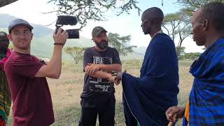 Bongo Zozo & Drew Binsky at a Maasai settlement in Ngorongoro, Tanzania / Masai - Video in English