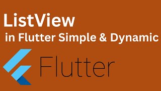 ListView in Flutter | Simple &amp; Dynamic ListView Explained in Hindi | Flutter Tutorial for Beginners
