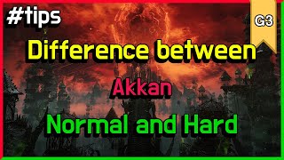 Differences in Akkan Hard - Gate 3