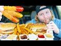 Eating burger king whopper  chicken fries in my truck mukbang auzsome austin