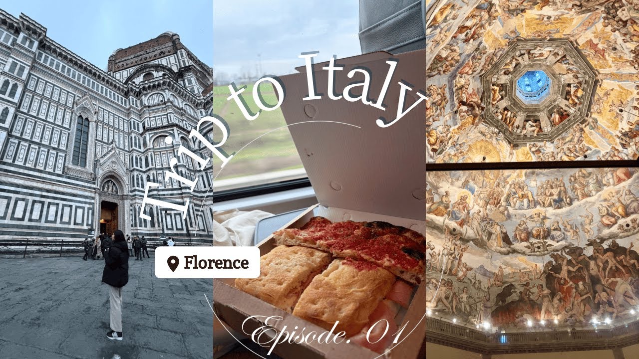 【イタリアvlog1】 Itaroで３都市周遊の旅スタート🇮🇹フィレンツェのドゥオーモ観光｜遠いけどキラキラのヨーロッパでクリスマスを過ごそうvlog🎄