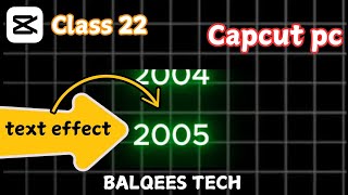 how to create counting Text Effects in Capcut pc Hindi|Urdu #capcutpc #tutorial #videoeeditng