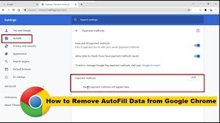 how to clear autofill data in google chrome on windows