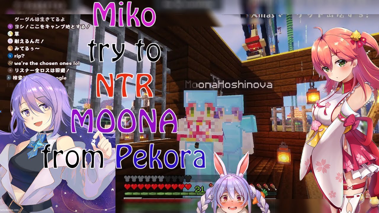 Miko try to NTR MOONA from PEKORA when YOUTUBE got "BLACKOUT"