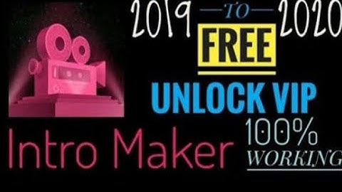 Get all vip templates totally free on intro maker | 💯% working trick