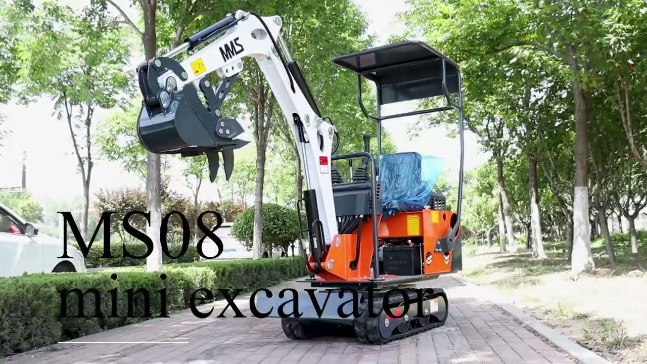 MMS 15 HP,0.8-ton Mini Compact Excavator, Gasoline, With Thumb