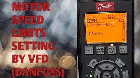 Danfoss VFD speed limit setting / how to vfd speed control / Variable Frequency Drive /danfoss VFD