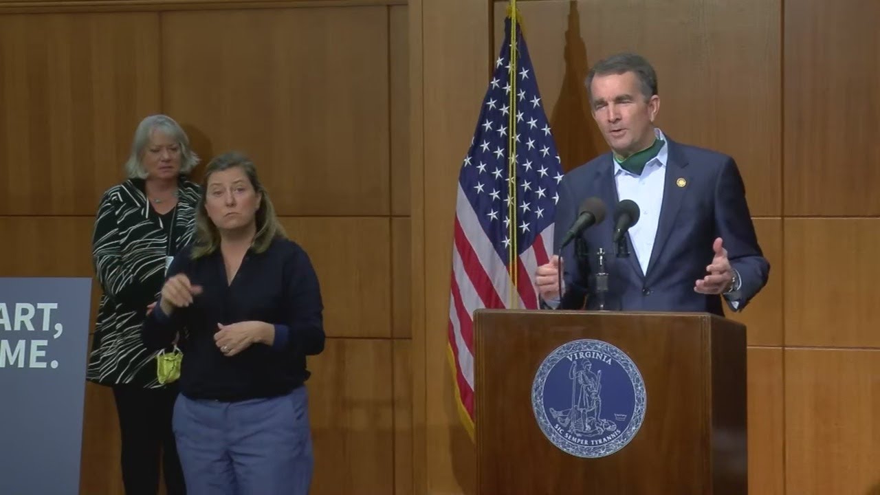 Northam says Virginia’s peak in COVID-19 cases may have been Friday, phase 1 of reopening could happ