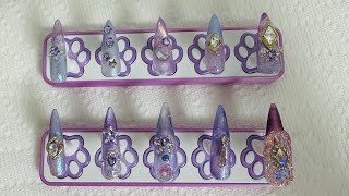 Purple Glass Nails DVOK Unicorn Collection