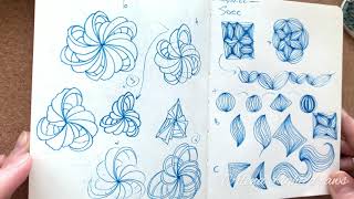 Inktober2022: day 13, Philoxy tangle pattern transformation