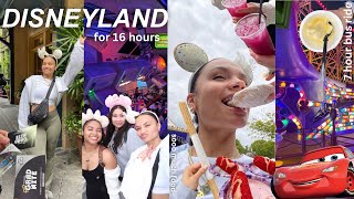 Disneyland vlog | *gradnite* for 16 hours, trying food, rides until 2am 💫