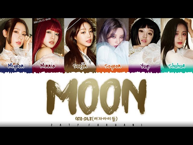 (G)I-DLE - 'MOON' Lyrics [Color Coded_Han_Rom_Eng] class=