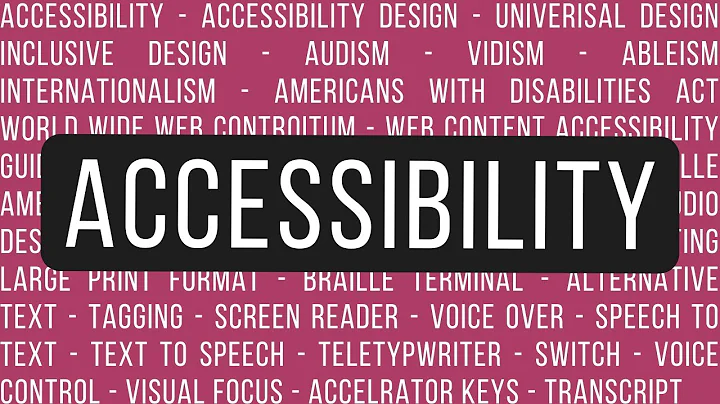 Accessibility Terms You Should Know | What You Need to Know About Accessibility