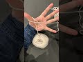 毛糸の糸端の戻し方 #shorts