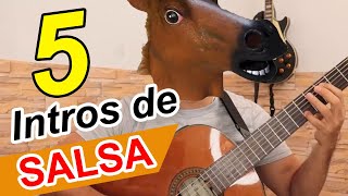 Video thumbnail of "5 Intros de SALSA EN GUITARRA"