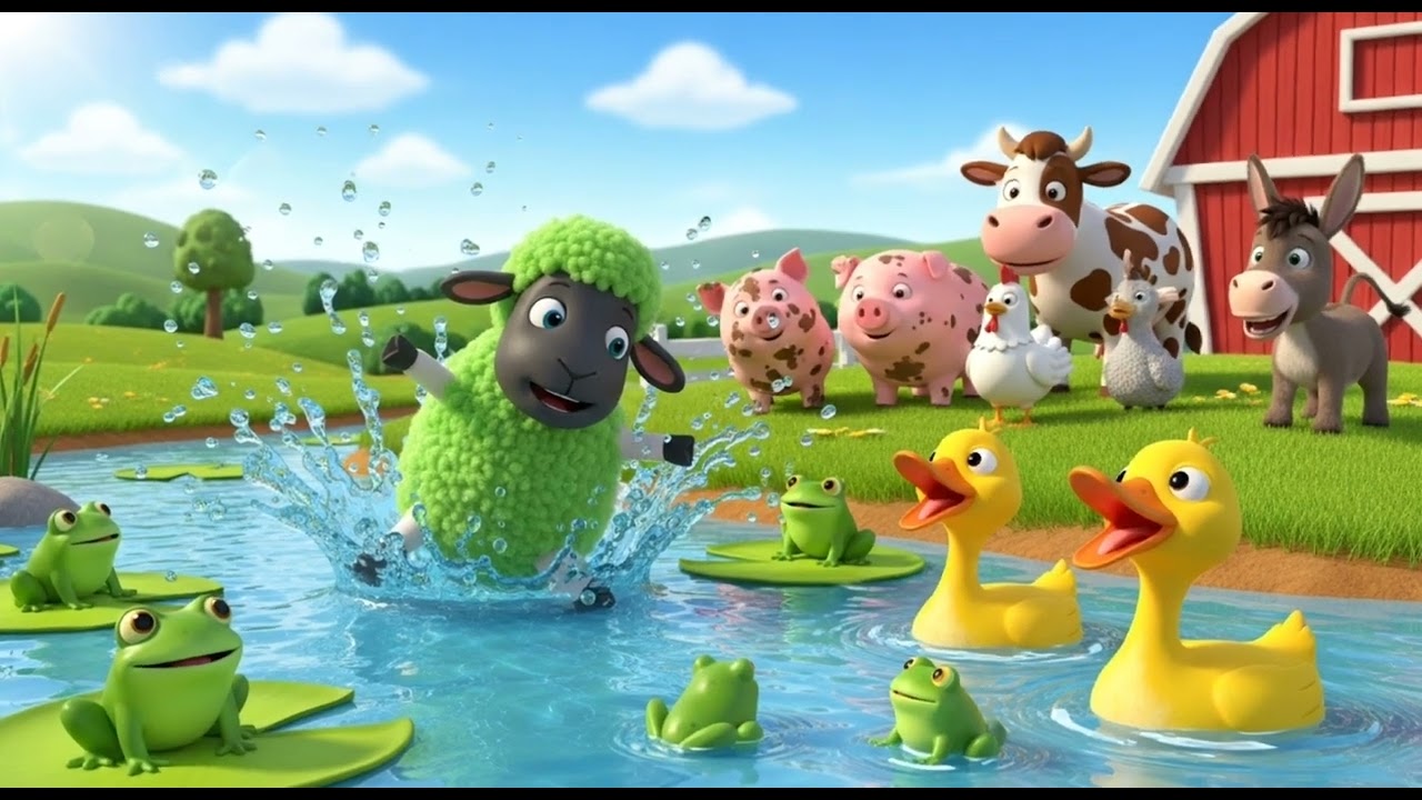 Baa Baa Green Sheep Meadow Fun Farm Day EP12