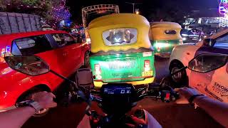 My first moto vlog in Electronic City traffic 🚦 with GoPro Hero 12;|| Near miss accident??🤧🥺