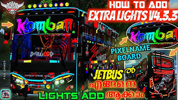 Bussid V4.3.3 Jetbus Extra Lights  & Full Modified | How To Add / download | Bus Simulator Indonesia